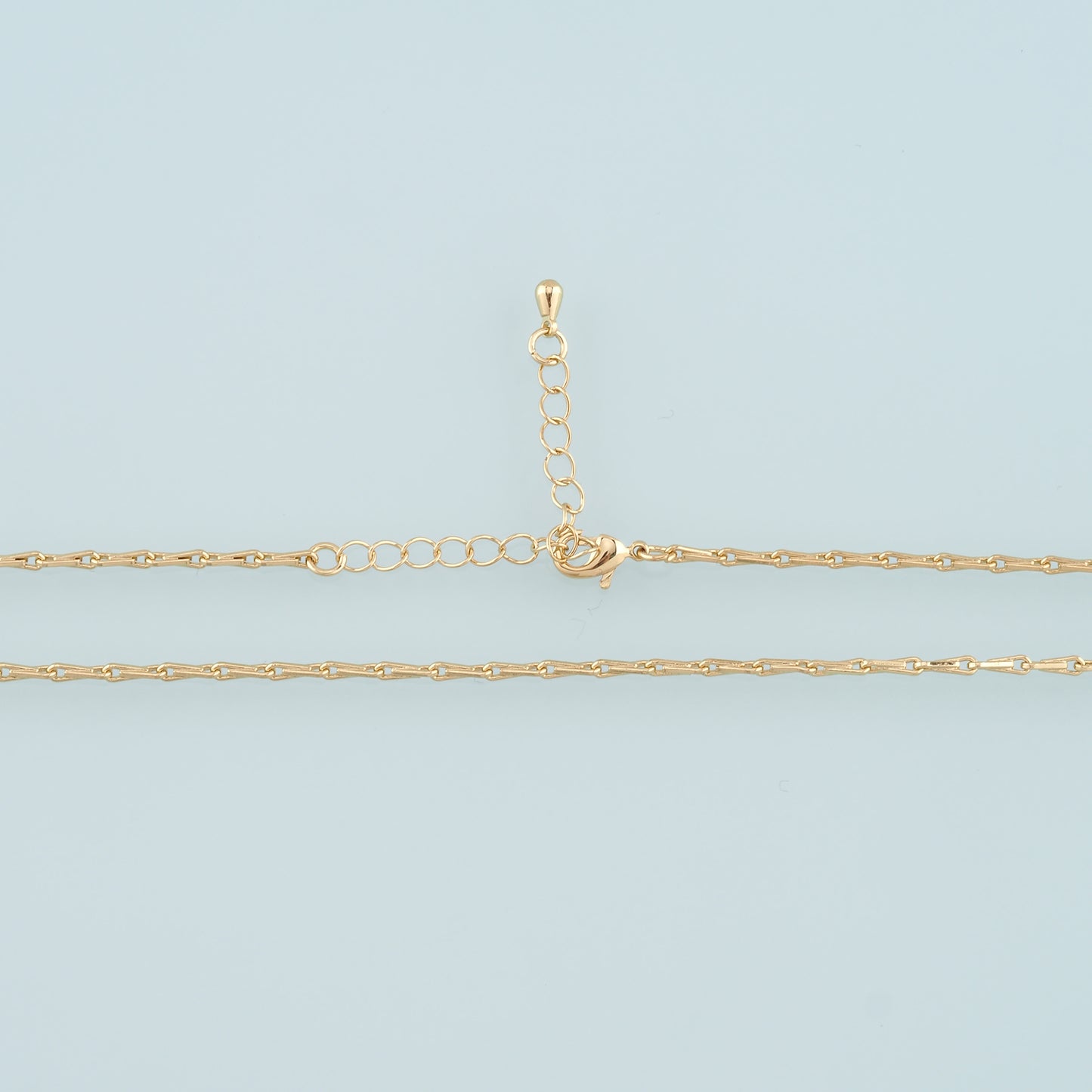 Gold Bone Chain,18K Gold Filled Rectangle for Necklace Bracelet DIY Jewelry Making Supply