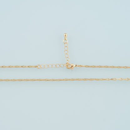 Gold Bone Chain,18K Gold Filled Rectangle for Necklace Bracelet DIY Jewelry Making Supply