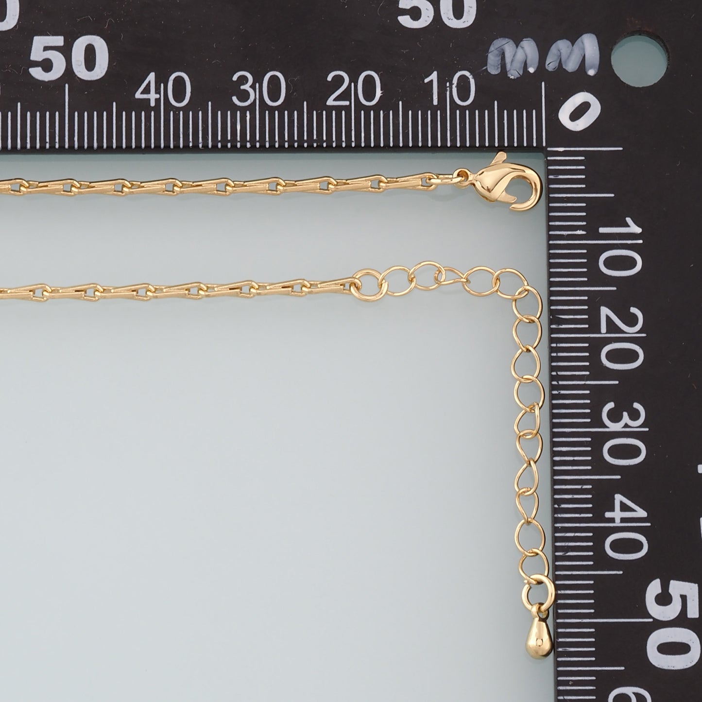 Gold Bone Chain,18K Gold Filled Rectangle for Necklace Bracelet DIY Jewelry Making Supply