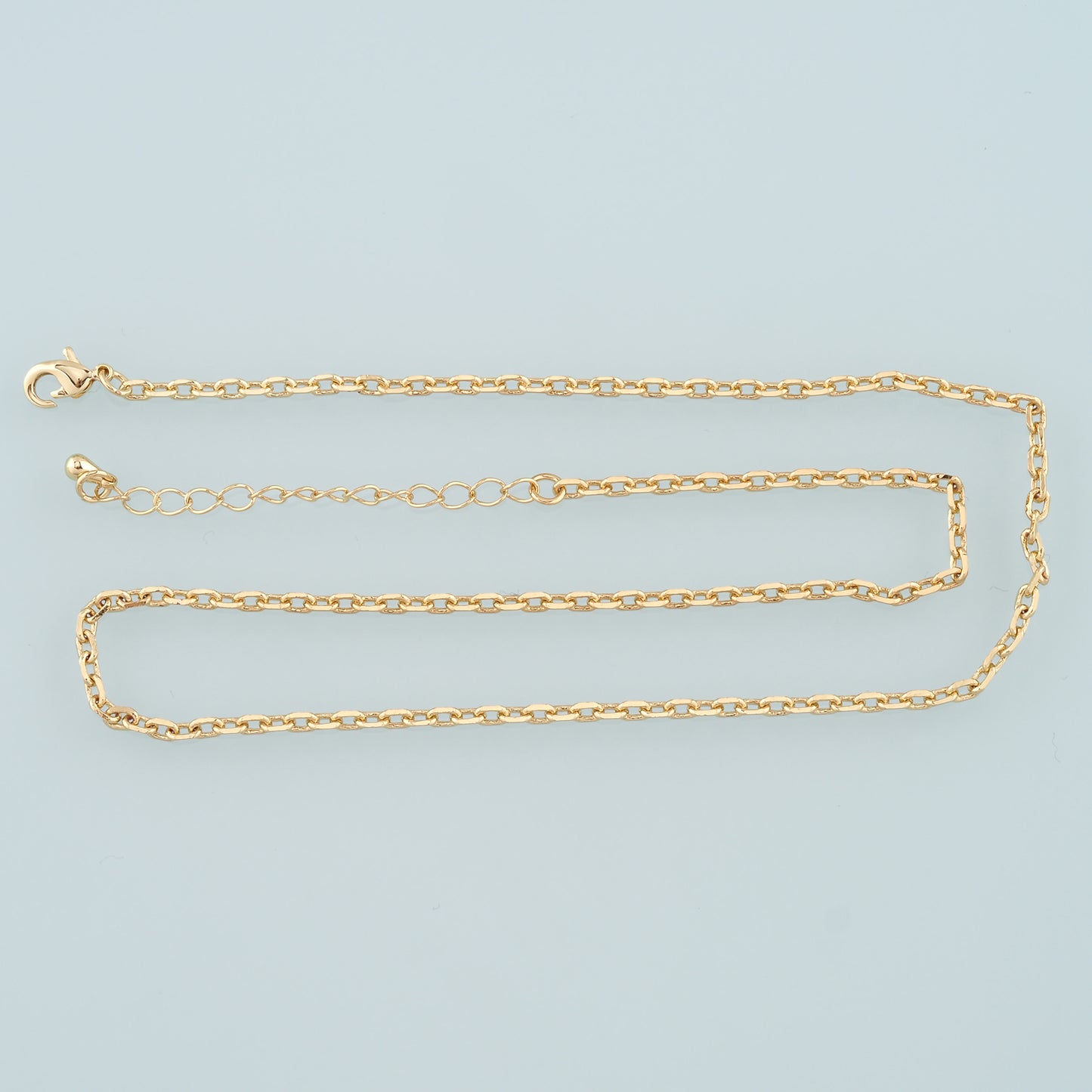 Gold Oval Chain,18K Gold Filled Oval for Necklace Bracelet DIY Jewelry Making Supply