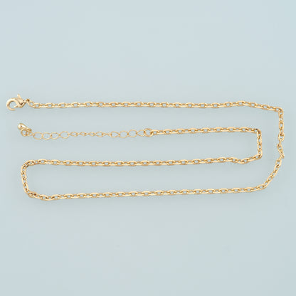 Gold Oval Chain,18K Gold Filled Oval for Necklace Bracelet DIY Jewelry Making Supply