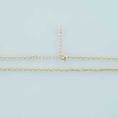 Gold Oval Chain,18K Gold Filled Oval for Necklace Bracelet DIY Jewelry Making Supply