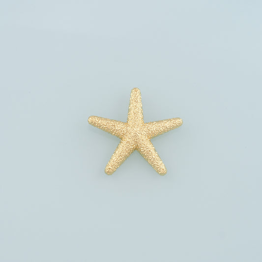 Gold Big Starfish Charms,18K Gold Filled Sea star Pendant,Starfish Charm Bracelet Necklace for DIY Jewelry Making Supply