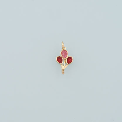 18K Gold Filled Balloon Pendant,Enamel Balloon Charm Bracelet Necklace for DIY Jewelry Making Supply