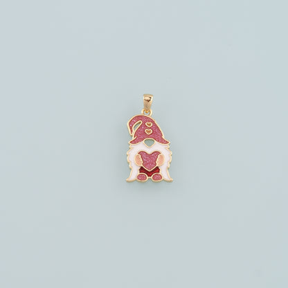 18K Gold Filled Witch Pendant,Enamel Halloween Charm Bracelet Necklace for DIY Jewelry Making Supply