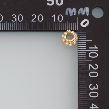 Gold Barrel Beads Charms,18K Gold Filled Cylindrical Spacer beads Bracelet Necklace for DIY Jewelry Making Supply