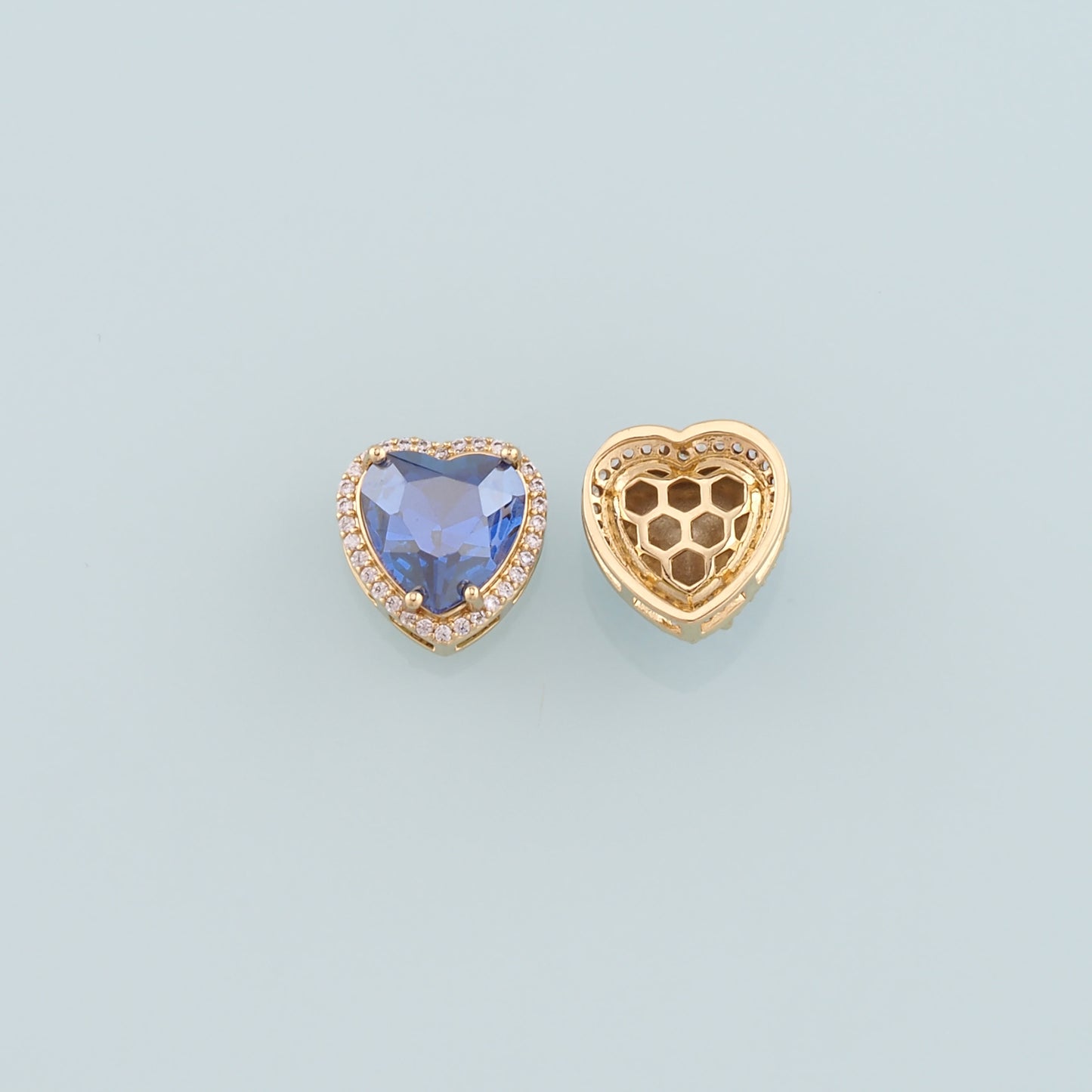 Gold Heart Beads Charms,18K Gold Filled Heart Crystal Spacer beads Bracelet Necklace for DIY Jewelry Making Supply