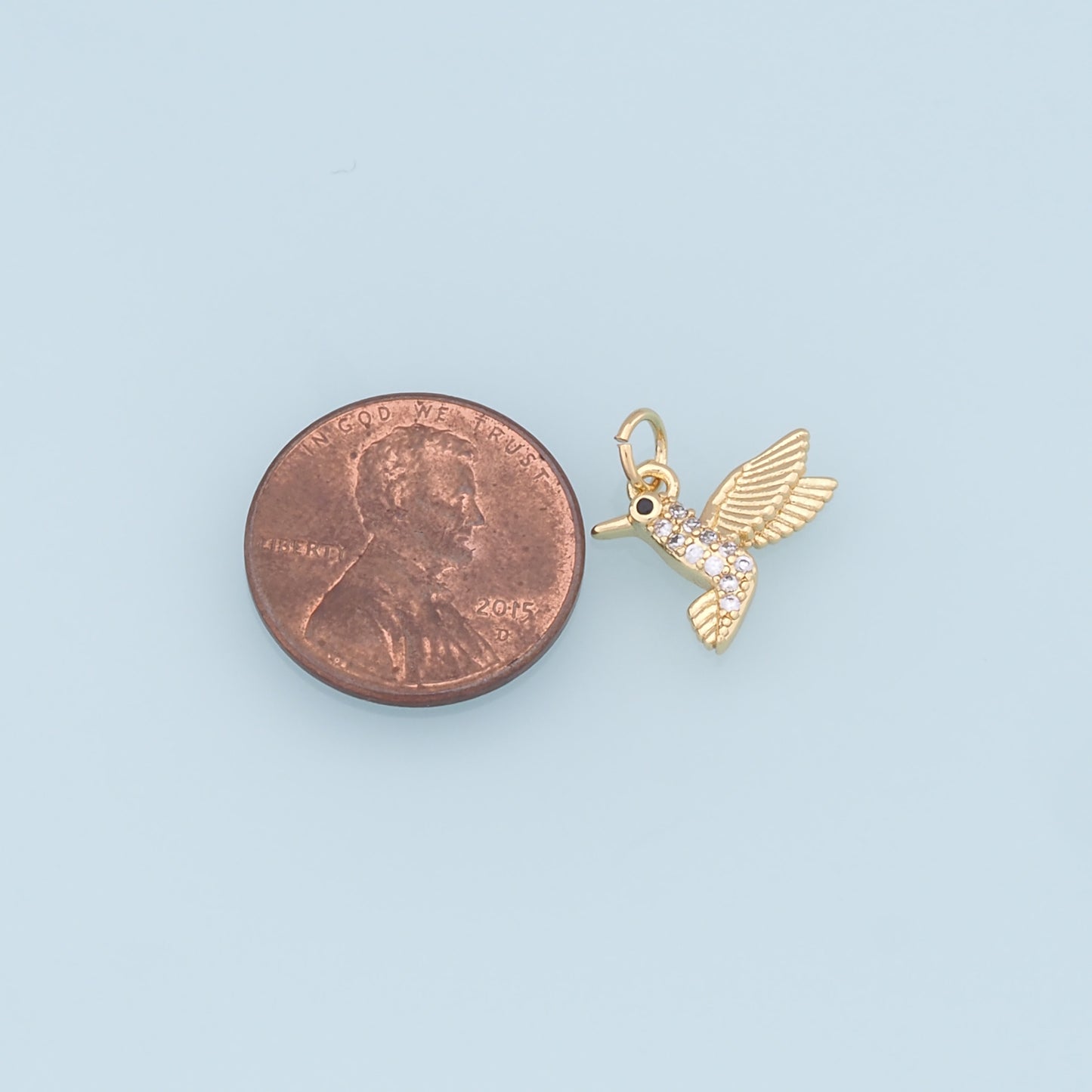Gold Bird Charms,18K Gold Filled Bird Pendant,Silver Bird Charm Bracelet Necklace for DIY Jewelry Making Supply