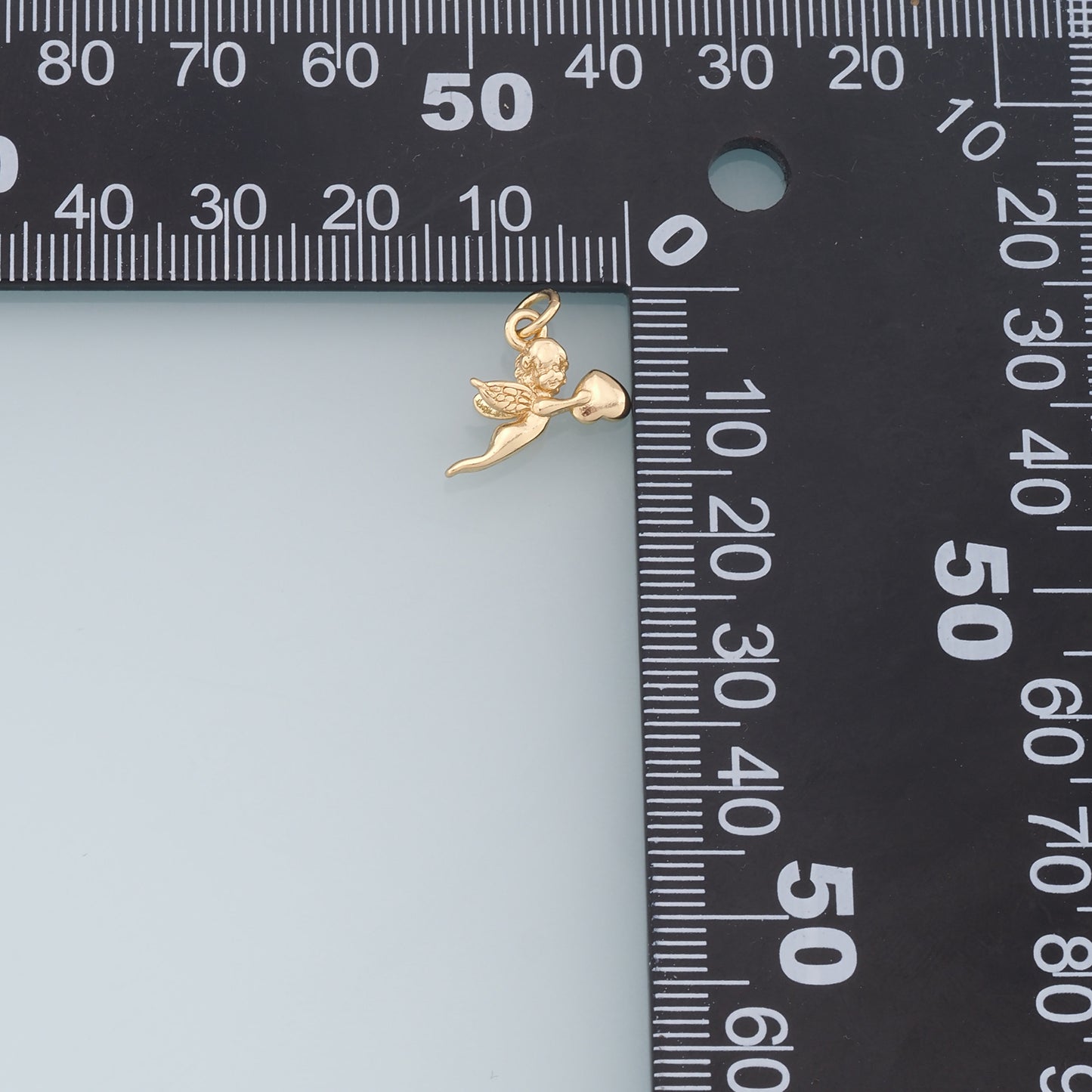 Gold Angel Charms,18K Gold Filled Angel Pendant,Angel Charm Bracelet Necklace for DIY Jewelry Making Supply