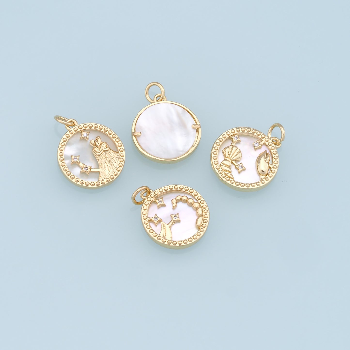 18K Gold Filled Zodiac Constellation Charms,Zodiac Symbol,Horoscope Charm,Gold Astrological Zodiac Sign Minimalist Jewelry