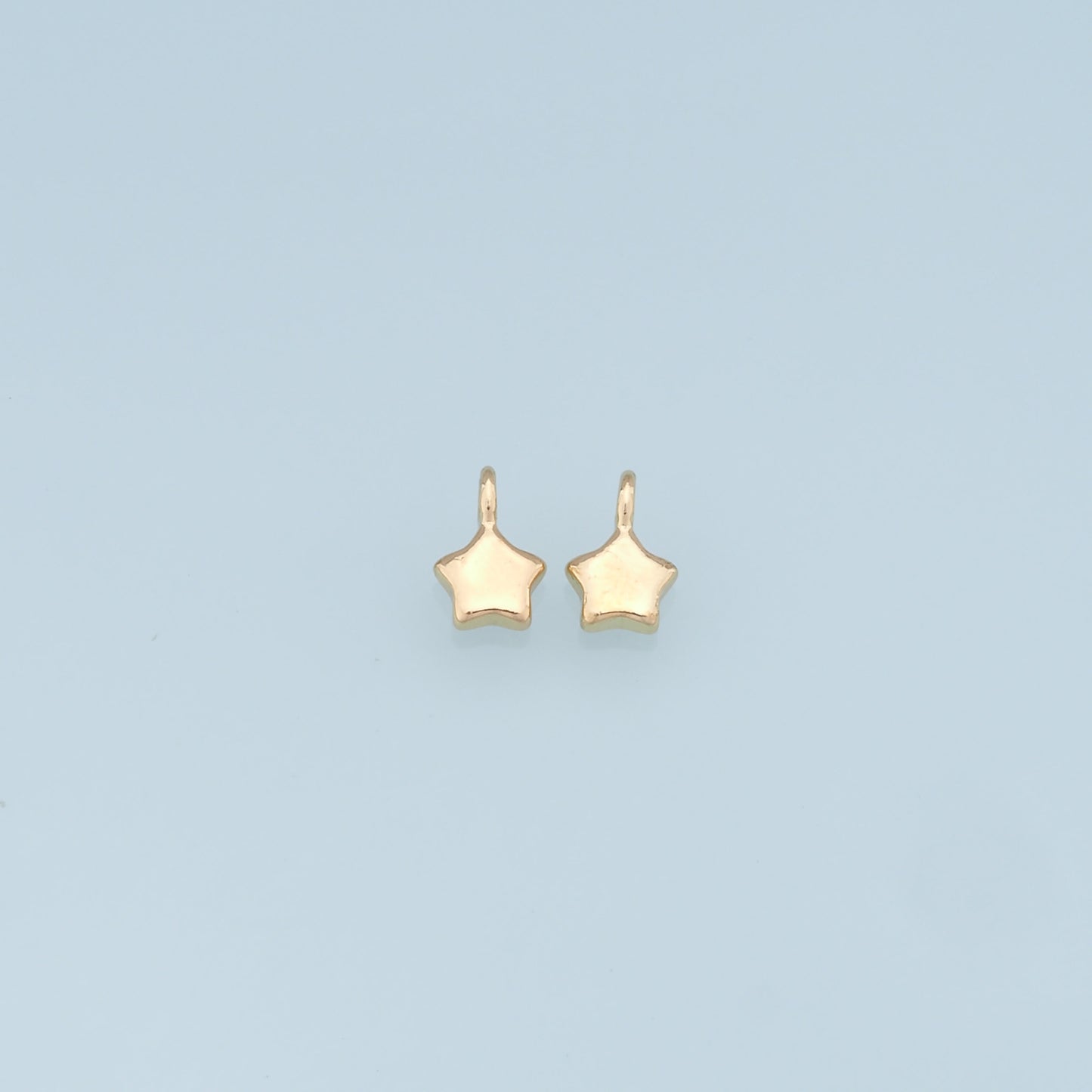 Gold Star Charms,18K Gold Filled Star Pendant,Star Charm Bracelet Necklace for DIY Jewelry Making Supply