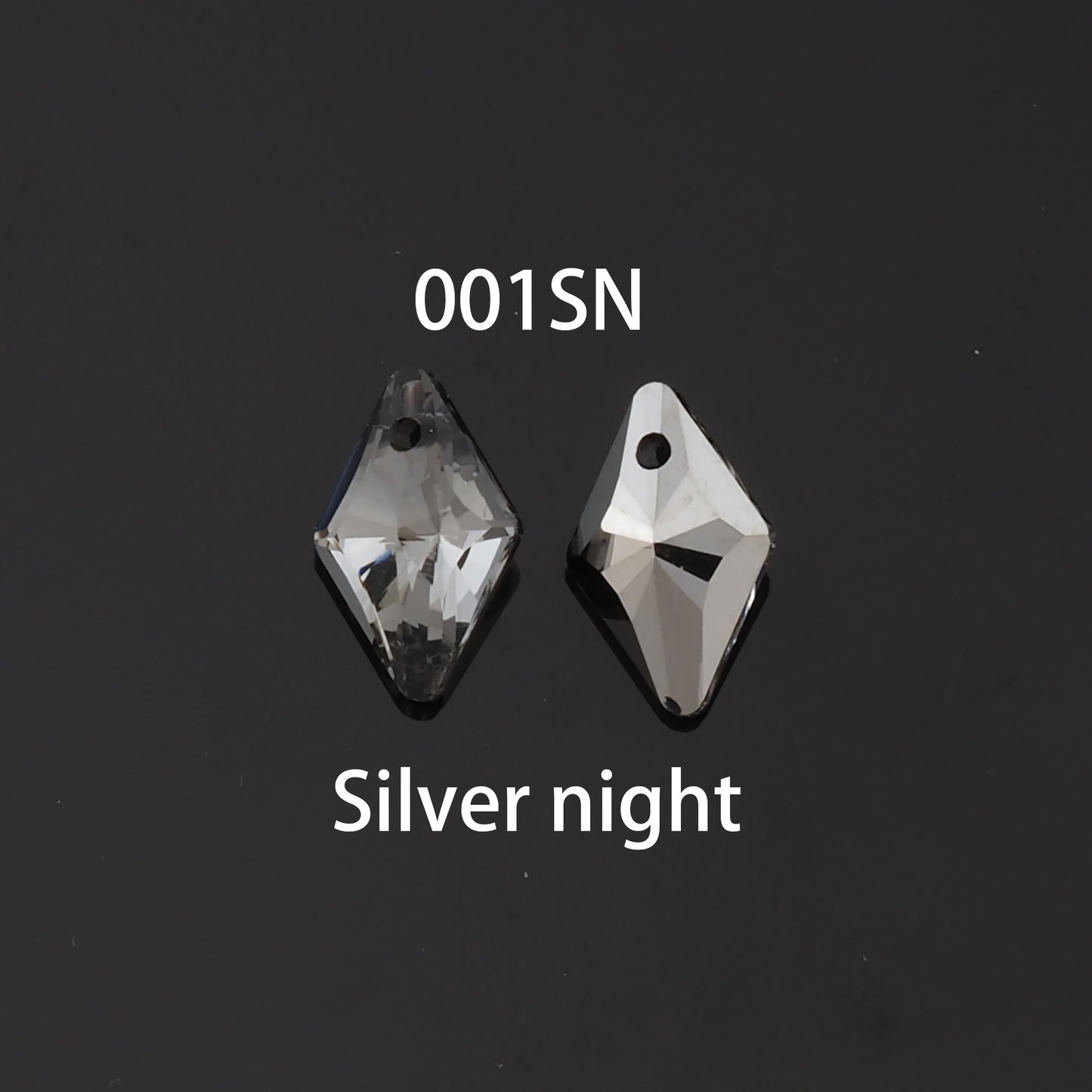 1pcs Rhombus Crystal Pendant Crystal AB Rhinestones for DIY Craft Jewelry Making Supply