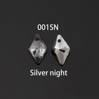 1pcs Rhombus Crystal Pendant Crystal AB Rhinestones for DIY Craft Jewelry Making Supply