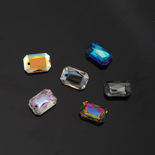 1pcs Oval Crystal Pendant Crystal AB Rhinestones for DIY Craft Jewelry Making Supply