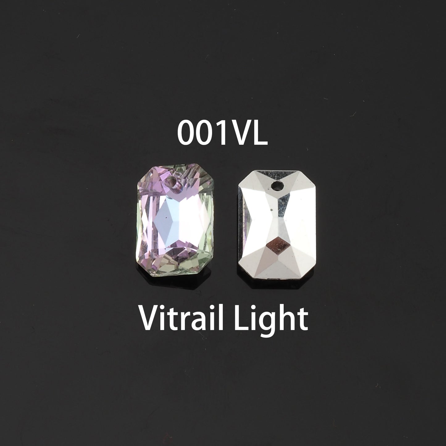 1pcs Oval Crystal Pendant Crystal AB Rhinestones for DIY Craft Jewelry Making Supply
