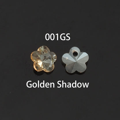 5pcs Flower Crystal Pendant Crystal AB Rhinestones for DIY Craft Jewelry Making Supply
