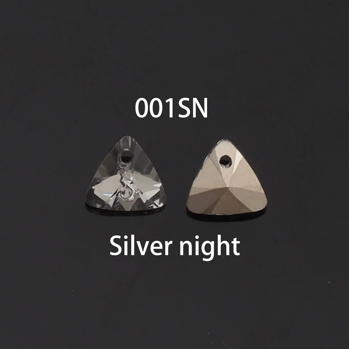 5pcs Triangle Crystal Pendant Crystal AB Rhinestones for DIY Craft Jewelry Making Supply
