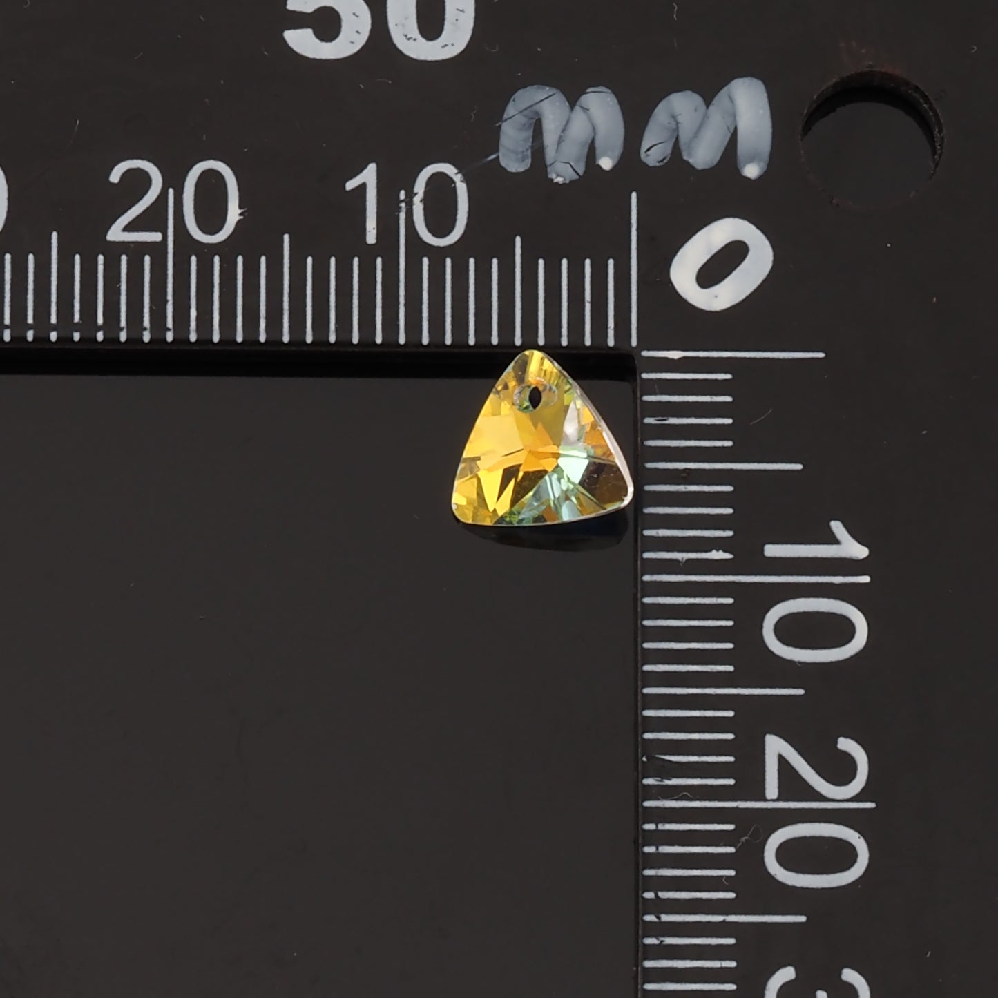 5pcs Triangle Crystal Pendant Crystal AB Rhinestones for DIY Craft Jewelry Making Supply