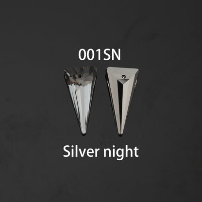 1pcs Triangle Crystal Pendant Crystal AB Rhinestones for DIY Craft Jewelry Making Supply