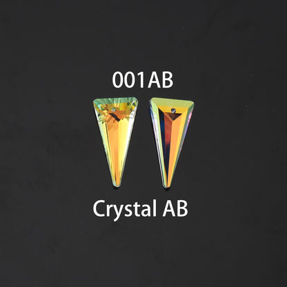 1pcs Triangle Crystal Pendant Crystal AB Rhinestones for DIY Craft Jewelry Making Supply