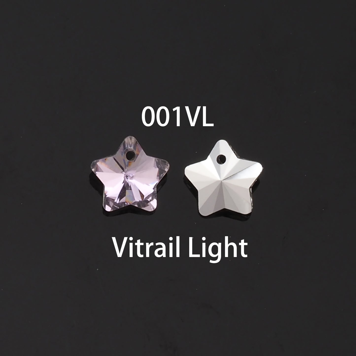 5pcs Star Crystal Pendant Crystal AB Rhinestones for DIY Craft Jewelry Making Supply
