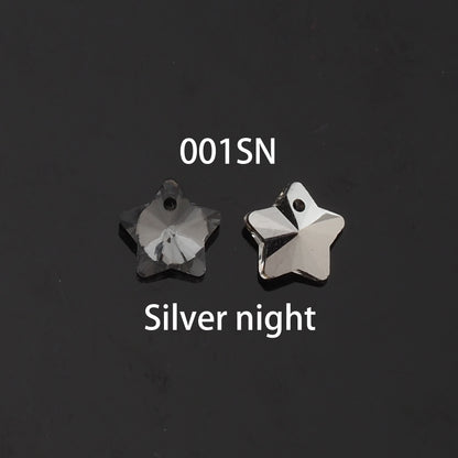 5pcs Star Crystal Pendant Crystal AB Rhinestones for DIY Craft Jewelry Making Supply