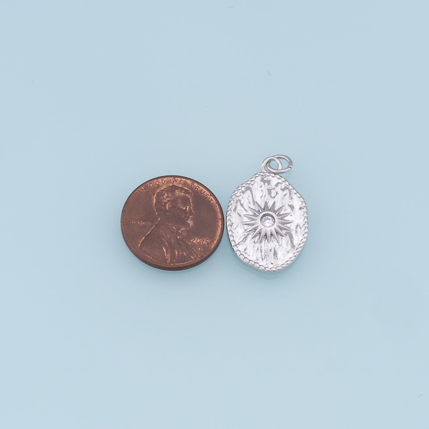 Gold Star Charms,18K Gold Filled Starburst Pendant,North Star Charm Bracelet Necklace for DIY Jewelry Making Supply