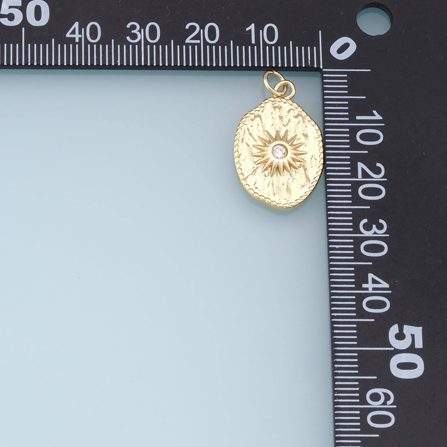 Gold Star Charms,18K Gold Filled Starburst Pendant,North Star Charm Bracelet Necklace for DIY Jewelry Making Supply