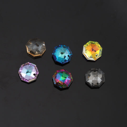 1pcs Round Crystal Pendant Crystal AB Rhinestones for DIY Craft Jewelry Making Supply