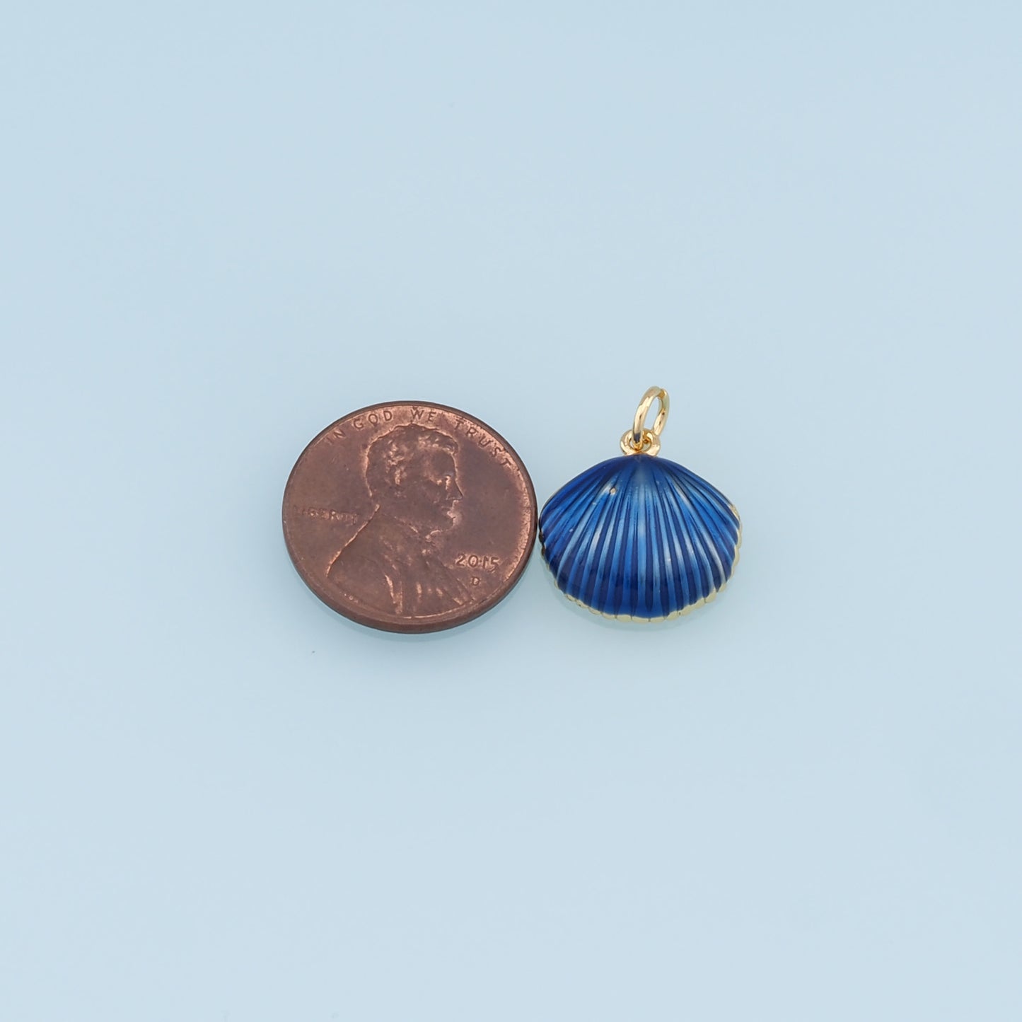 Gold Shell Charms,18K Gold Filled Conch Shell Pendant,Conch Shell Charm Bracelet Necklace for DIY Jewelry Making Supply