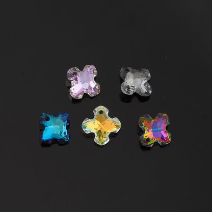 1pcs Cross Crystal Pendant Crystal AB Rhinestones for DIY Craft Jewelry Making Supply