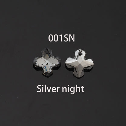 1pcs Cross Crystal Pendant Crystal AB Rhinestones for DIY Craft Jewelry Making Supply