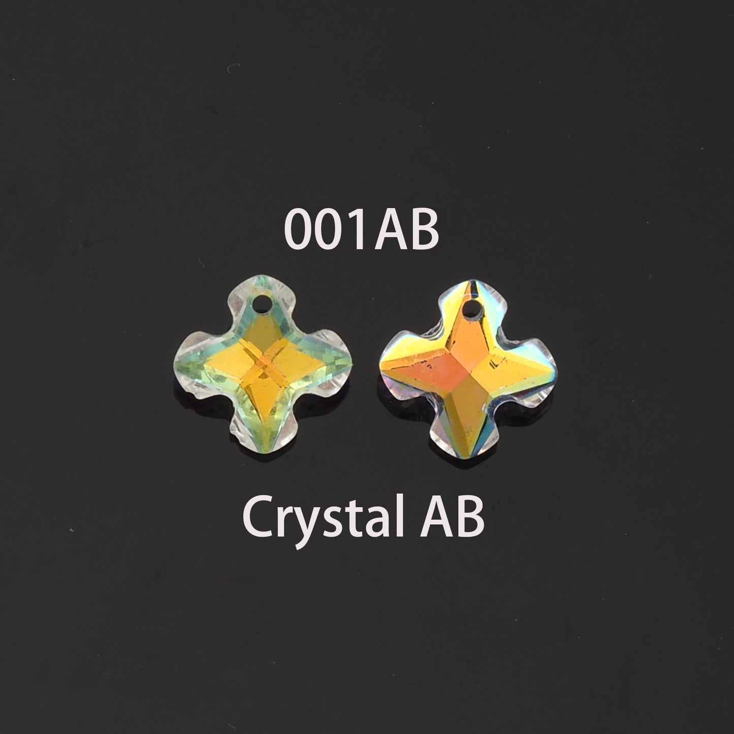 1pcs Cross Crystal Pendant Crystal AB Rhinestones for DIY Craft Jewelry Making Supply
