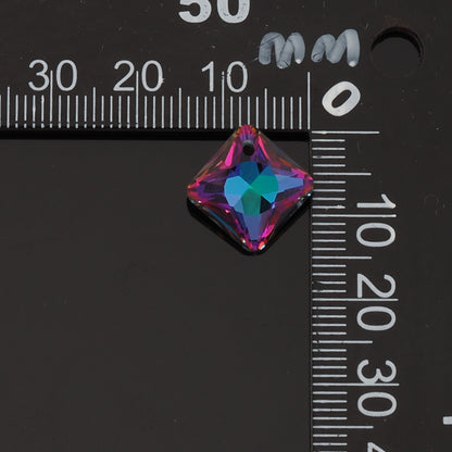 1pcs Square Crystal Pendant Crystal AB Rhinestones for DIY Craft Jewelry Making Supply