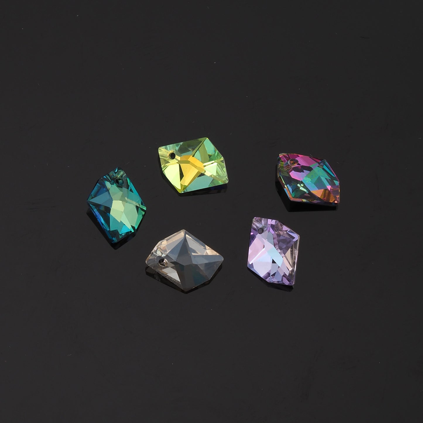 1pcs Geometry Crystal Pendant Crystal AB Rhinestones for DIY Craft Jewelry Making Supply