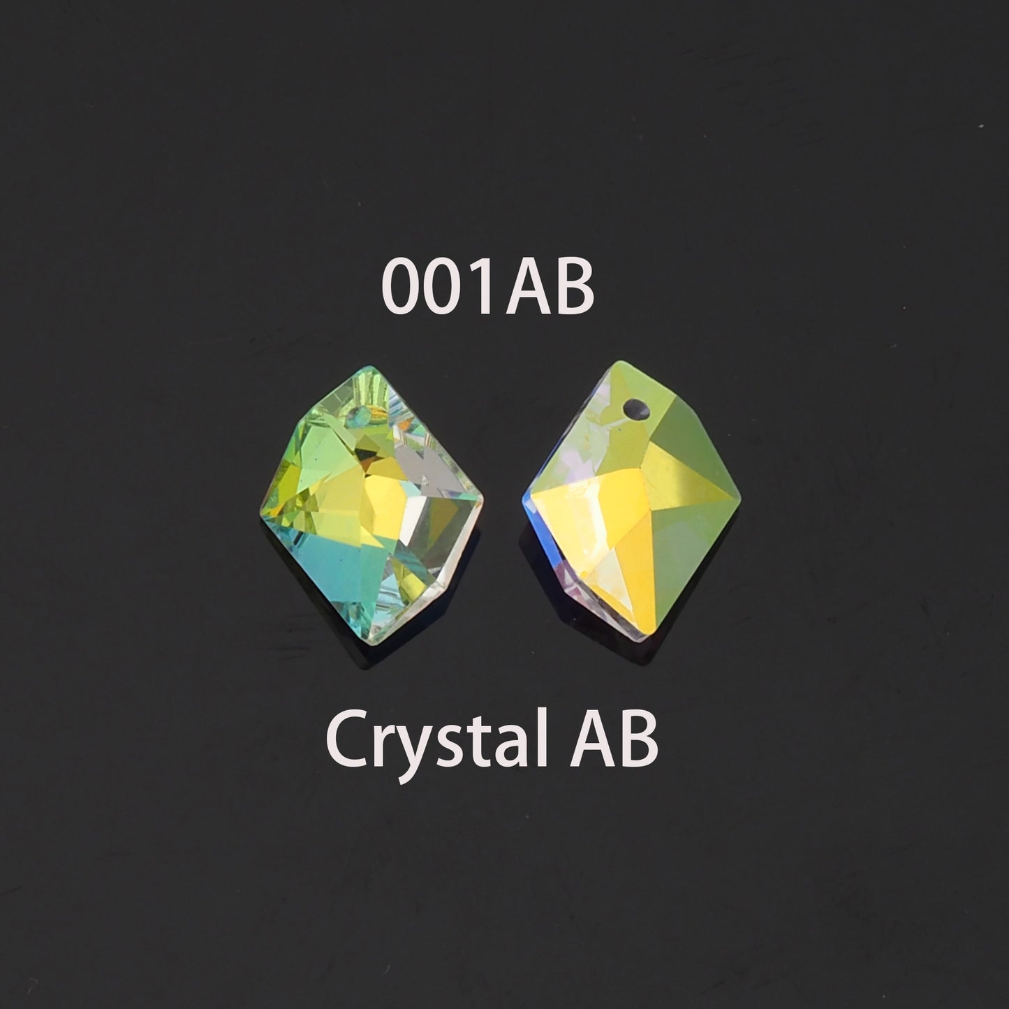 1pcs Geometry Crystal Pendant Crystal AB Rhinestones for DIY Craft Jewelry Making Supply