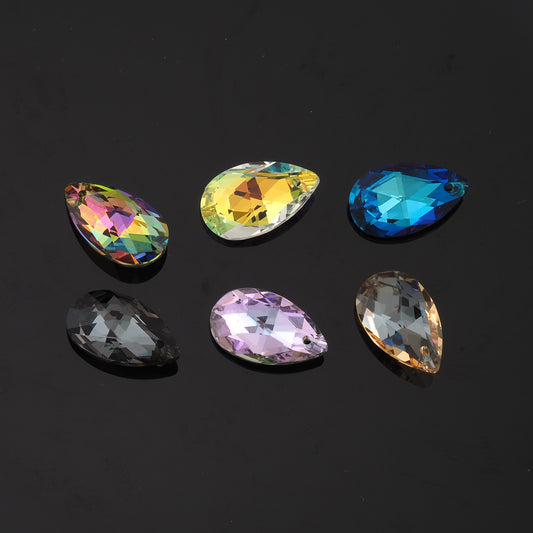 1pcs Teardrop Crystal Pendant Crystal AB Rhinestones for DIY Craft Jewelry Making Supply