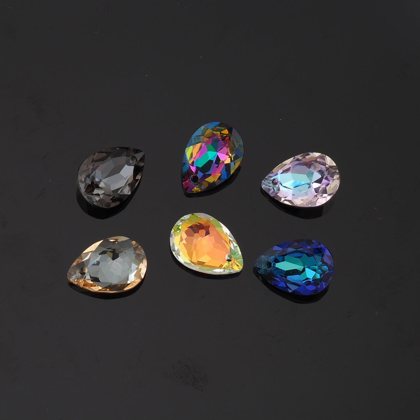 1pcs Teardrop Crystal Pendant Crystal AB Rhinestones for DIY Craft Jewelry Making Supply