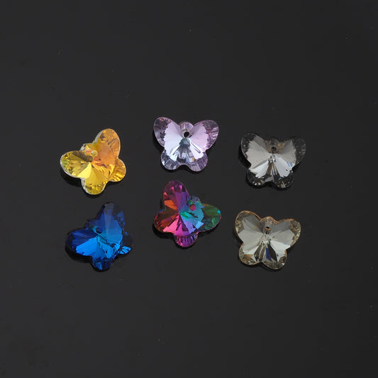 1pcs Butterfly Crystal Pendant Crystal AB Rhinestones for DIY Craft Jewelry Making Supply
