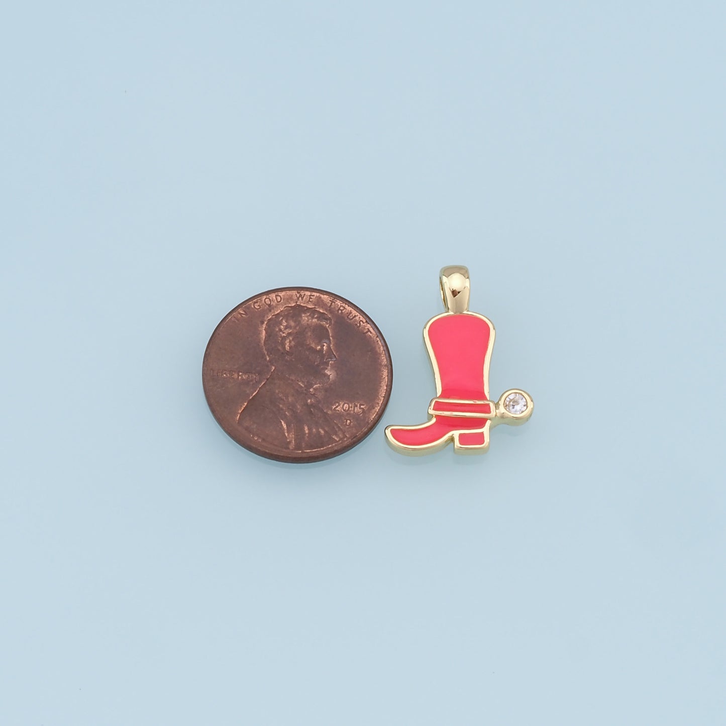 Gold Shoe Charms,18K Gold Filled Shoe Pendant,Shoe Charm Bracelet Necklace for DIY Jewelry Making Supply