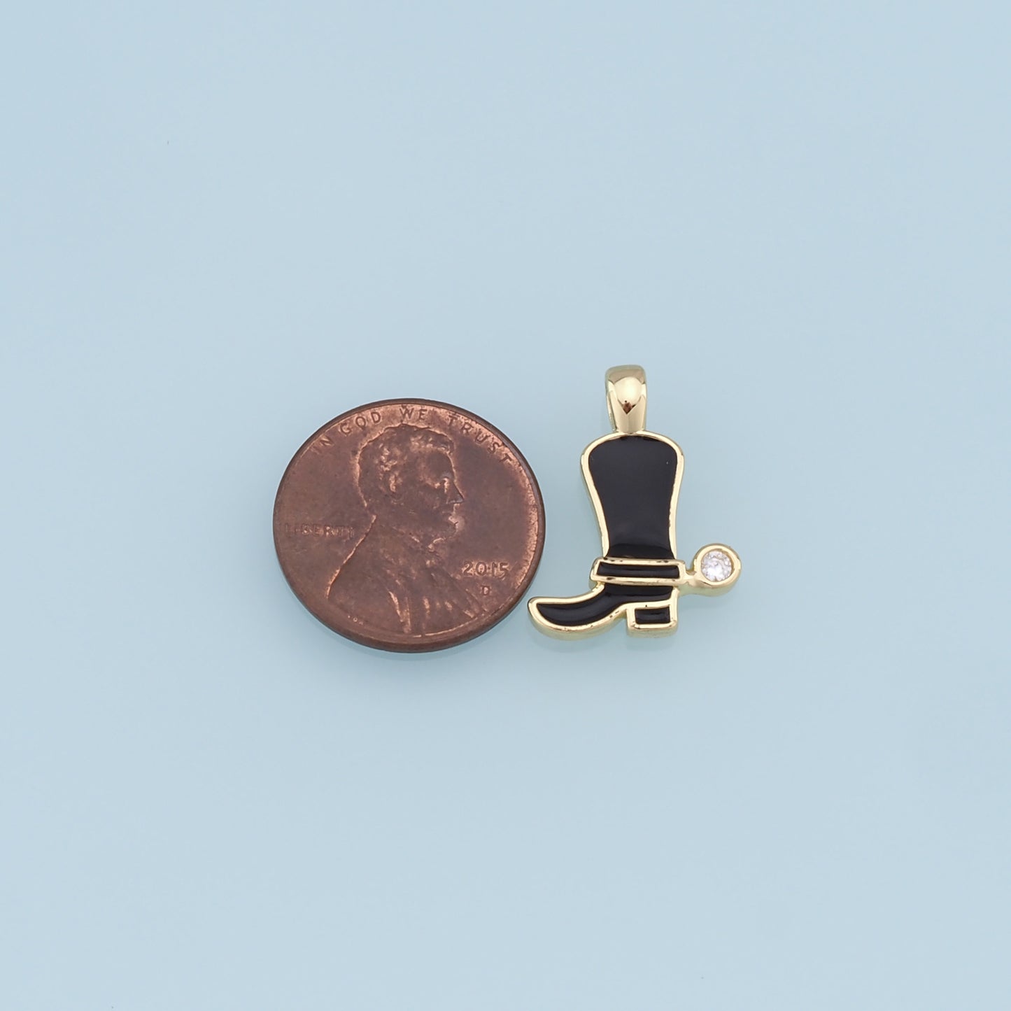 Gold Shoe Charms,18K Gold Filled Shoe Pendant,Shoe Charm Bracelet Necklace for DIY Jewelry Making Supply