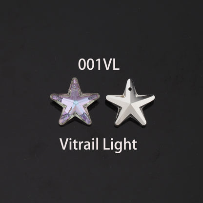 1pcs Star Crystal Pendant Crystal AB Rhinestones for DIY Craft Jewelry Making Supply