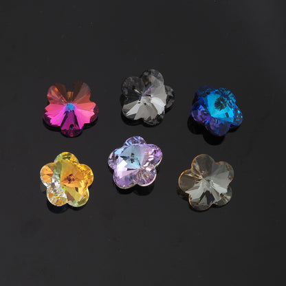 1pcs Flower Crystal Pendant Crystal AB Rhinestones for DIY Craft Jewelry Making Supply