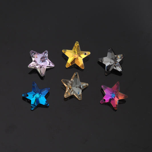 1pcs Star Crystal Pendant Crystal AB Rhinestones for DIY Craft Jewelry Making Supply