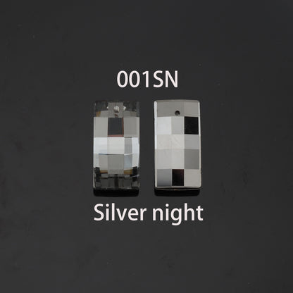 1pcs Rectangle Crystal Pendant Crystal AB Rhinestones for DIY Craft Jewelry Making Supply