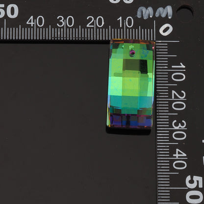 1pcs Rectangle Crystal Pendant Crystal AB Rhinestones for DIY Craft Jewelry Making Supply