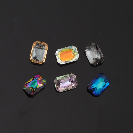 1pcs Oval Crystal Pendant Crystal AB Rhinestones for DIY Craft Jewelry Making Supply