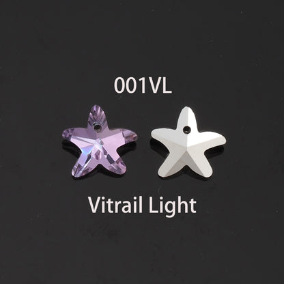 1pcs Starfish Crystal Pendant Crystal AB Rhinestones for DIY Craft Jewelry Making Supply