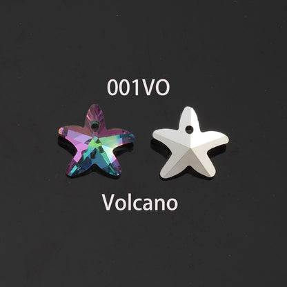 1pcs Starfish Crystal Pendant Crystal AB Rhinestones for DIY Craft Jewelry Making Supply