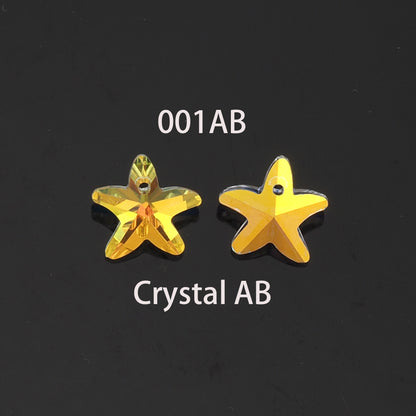 1pcs Starfish Crystal Pendant Crystal AB Rhinestones for DIY Craft Jewelry Making Supply